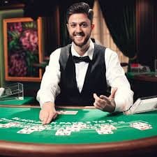 Live casino table streaming with real dealer on mobile screen
